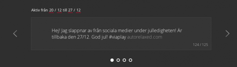Så sätter du autosvar på Facebook över jul