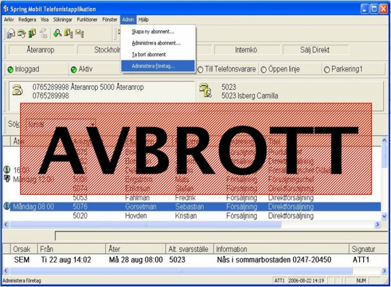 Hel veckas stopp i Spring Mobil