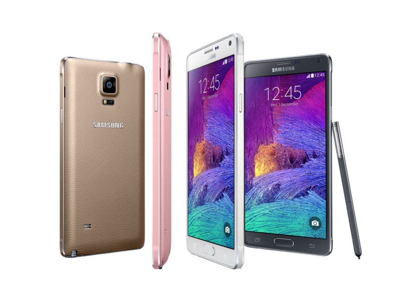 Plats på scen för Galaxy Note 4