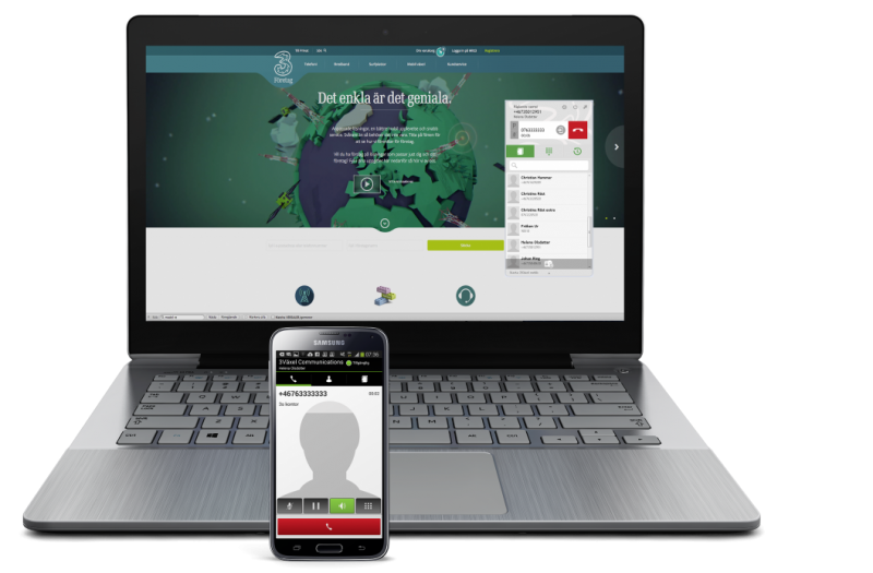 Mobila ip-samtal i Tres nya växelapp