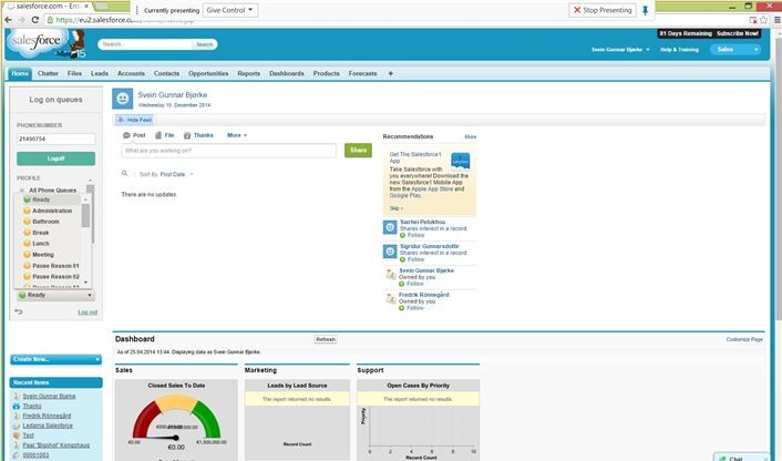 Intelecom integrerar med Salesforce