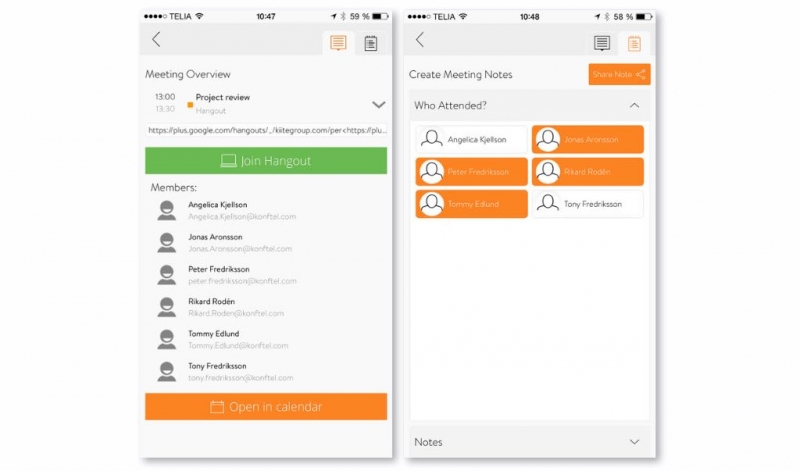 Konfel släpper app för smidigare möten