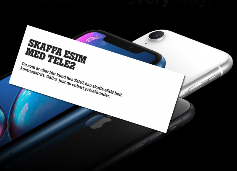 Tele2 lanserar eSim