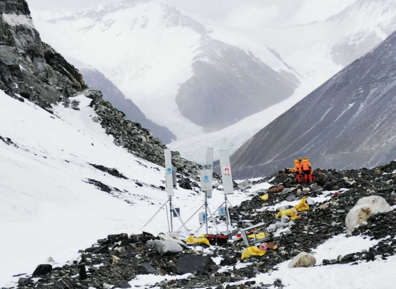 Nu finns 5g-uppkoppling på Everest topp