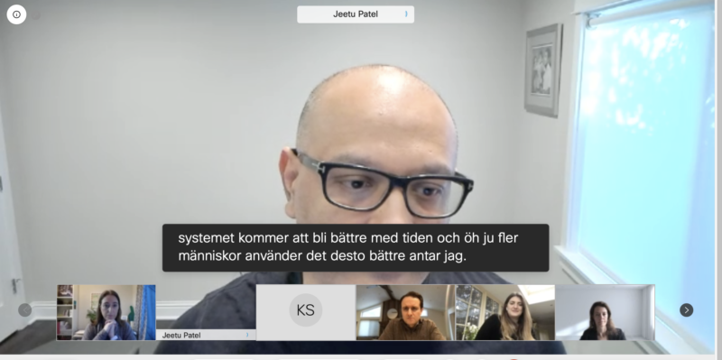 Cisco släpper översättning till svenska i Webex