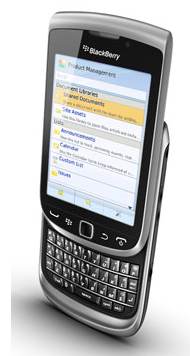 Blackberry får anslutning till Microsoft Sharepoint